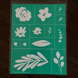 Brand New Chalk Couture Floral Wreath Elements Transfer